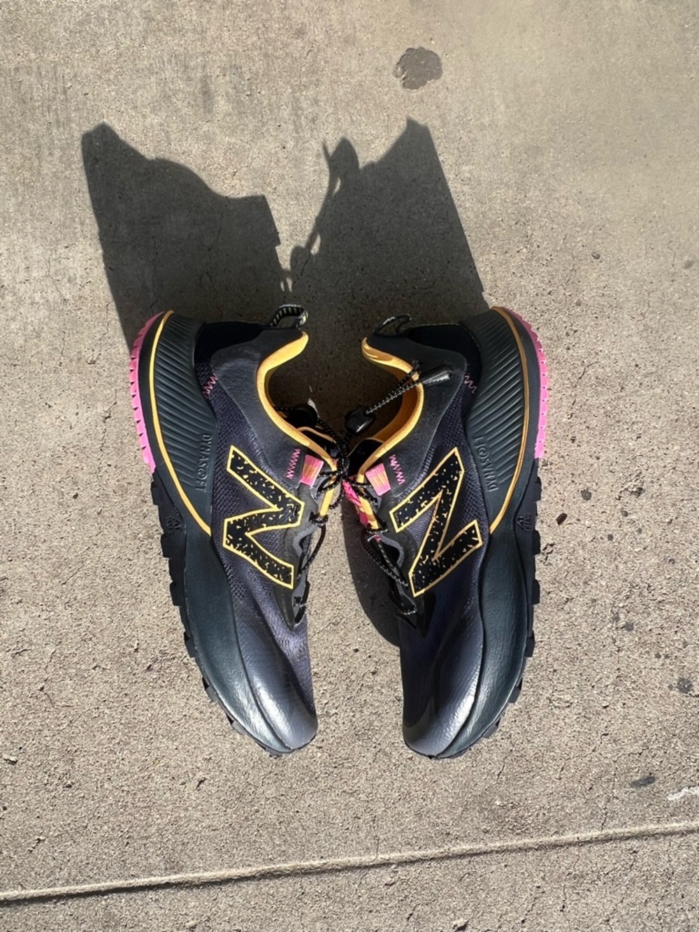 New Balance Women’s Blue Sneakers with orange & Pink Accents
